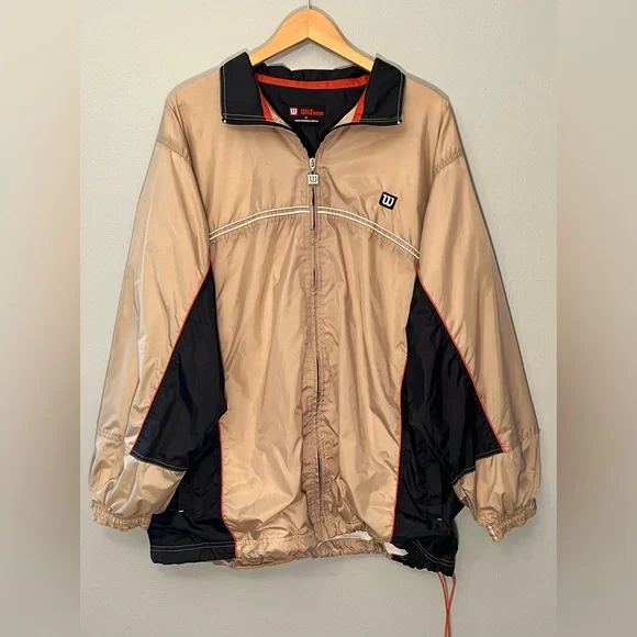 Vintage 90’s Wilson Brand Windbreaker Windrunner Jacket Size XL Mens Adult - Picture 1 of 3